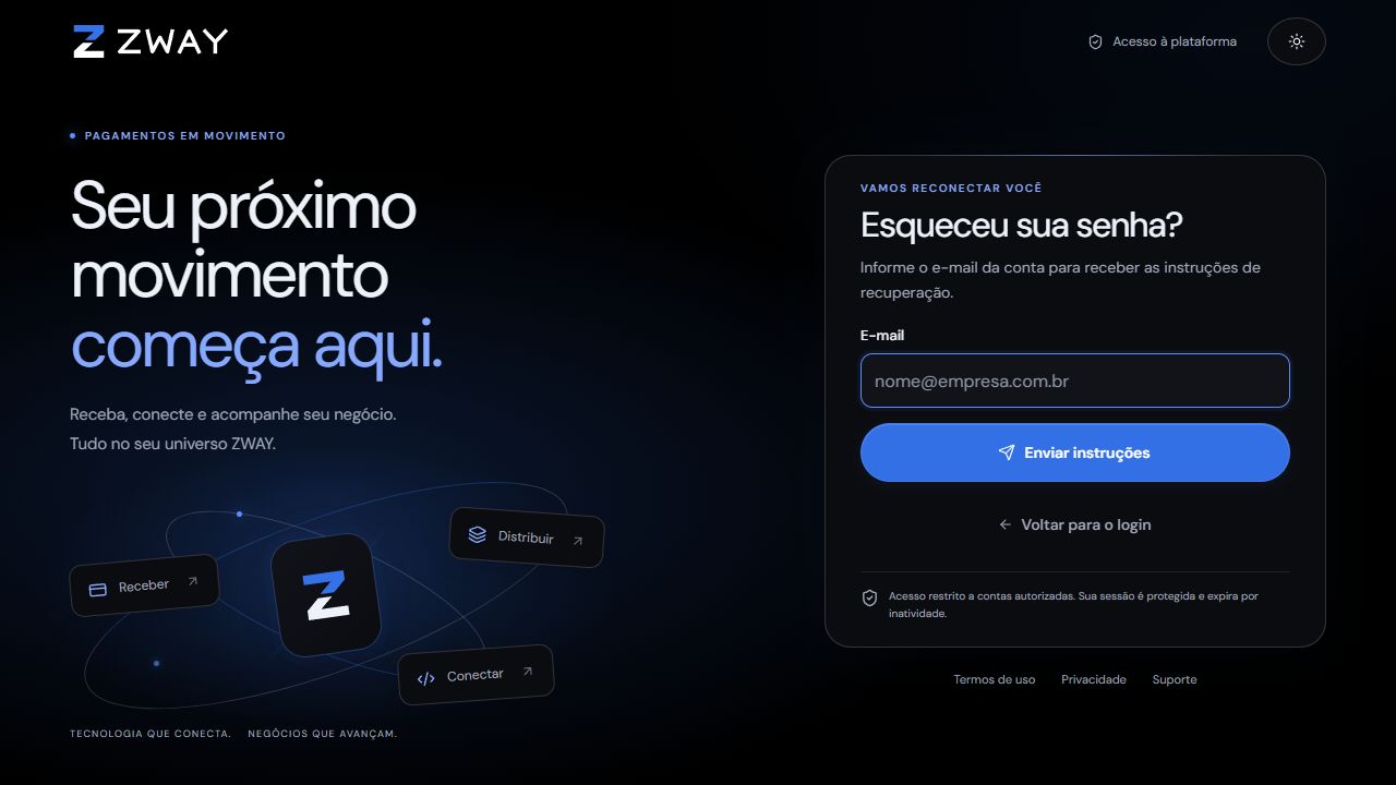 Informe o e-mail da conta: área indicada pelo círculo azul. Formulário local com campos vazios ou dados fictícios.
